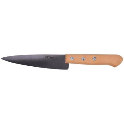 Faca Peixeira SAE 1074 para Cozinha Aço Carbono Temperado Cabo Madeira Amadeirado Multiuso Collins