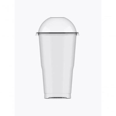 Copo Crystal Bello 200 com Tampa Bolha Acrílico Transparente 200ML 20 Und Plastilânia
