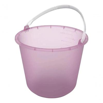Balde Plástico 12 Litros Multilar Resistente com Alça Ergonômica para Uso Doméstico e Construção