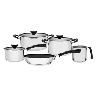Jogo de Panelas Solar Silicone em Aço Inox com Antiaderente 470L Fundo Triplo Tramontina