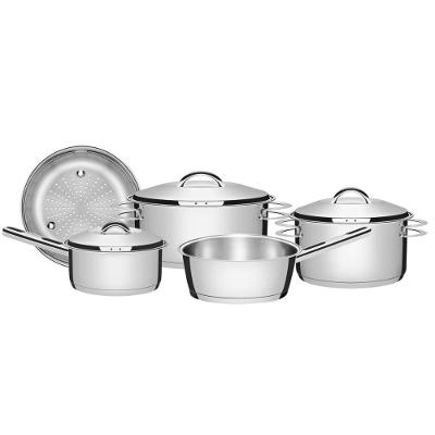 Jogo de Panelas Solar 5 Peças em Aço Inox com Fundo Triplo 47L Tramontina
