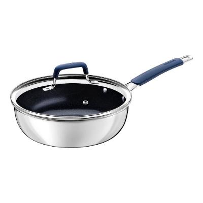 Frigideira Funda Romagna Aço Inox com Revestimento Cerâmico 24CM 3,1L Tramontina