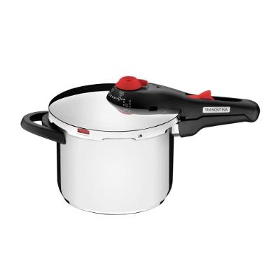 Panela de Pressão Solar Aço Inox 6L com 5 Dispositivos de Segurança Tramontina 22CM
