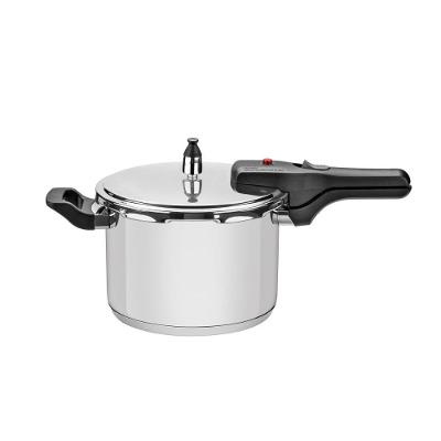 Panela de Pressão Tramontina Brava em Aço Inox com Revestimento em Aço Inox 6L com Fundo Triplo