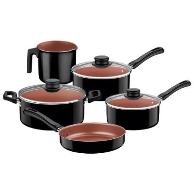 Jogo de Panelas Caribe 5 Peças Alumínio Antiaderente Starflon Max Tramontina 2,8L