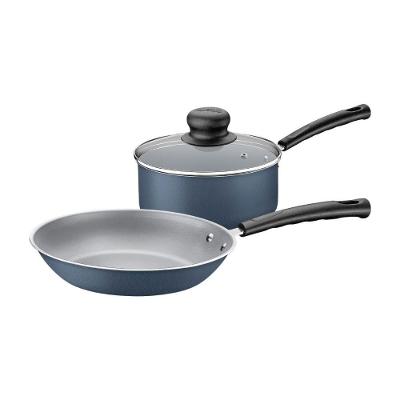 Jogo de Panelas Versalhes Alumínio Antiaderente Starflon Max Azul 2 Peças Tramontina 24CM 14CM