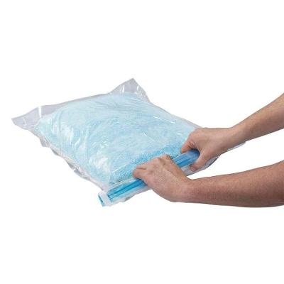Organizador à Vácuo Transparente Hermético em Plástico Resistente para Roupas e Edredons