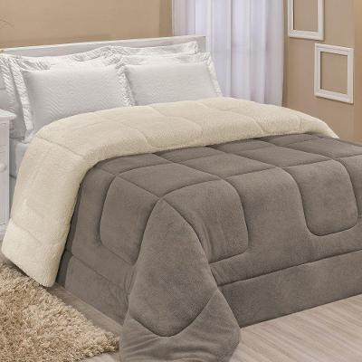 Coberdrom Robust King Manta Sherpa 1 Peça Cinza