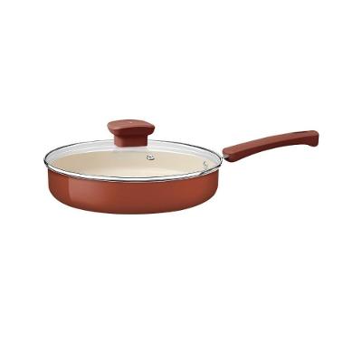 Frigideira Reta Veronese Alumínio com Revestimento Cerâmico 22CM 1,7L Tampa Vidro Tramontina