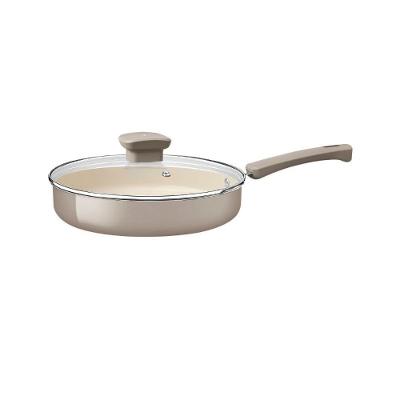 Frigideira Reta Veronese Alumínio com Revestimento Cerâmico 22CM 1,7L Bege Tramontina
