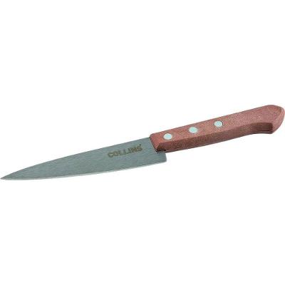 Faca Peixeira para Cozinha Lâmina 7 Polegadas Aço Inoxidável Cabo Madeira Rebites Aço Collins