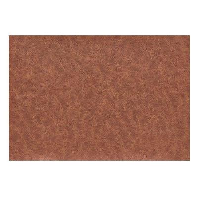 Jogo Americano Ravena Marble Conhaque 4 Peças PVC com Poliéster Design Exclusivo Caramelo Copa & Cia