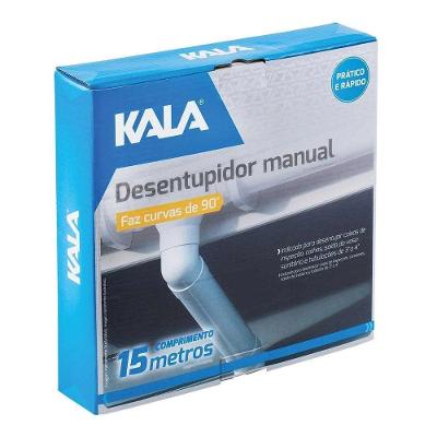 Desentupidor Manual Kala 15 Metros em Aço Carbono com Mola para Pias e Ralos Kala 15M
