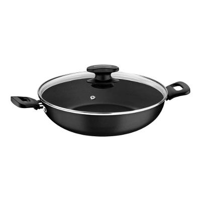 Wok Tramontina Loreto Frigideira Alumínio Antiaderente Starflon Max 28CM 3,3L Grafite
