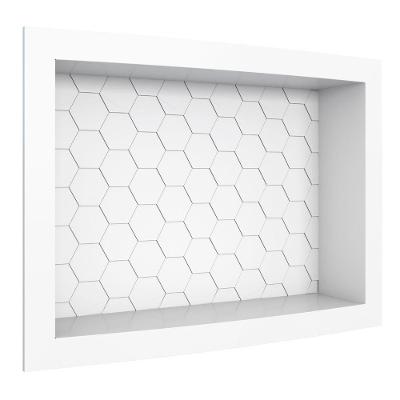 Nicho para Banheiro em Plástico Injetádo Termoplástico Branco Casah 40CM 27CM