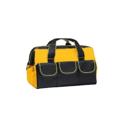 Maleta Bolsa Ferramentas Multiuso com 8 Bolsos Base Reforçada Alças Mão e Ombro Removível Amarela
