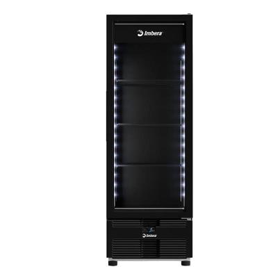 Congelador Vertical Freezer Imbera EVZ21 Max 597L Porta de Vidro Full Black 220V