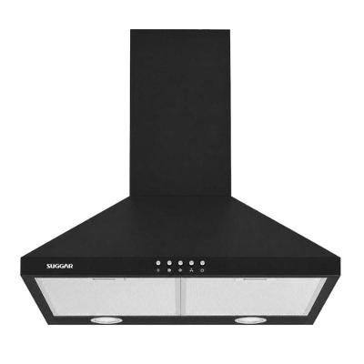 Coifa de Parede Piramidal Suggar TP0160PT 60CM Preto LED 220V