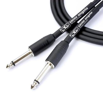 Cabo de Guitarra Ninja Cable Conectores P10-P10 Blindados Preto Santo Angelo 3,05M