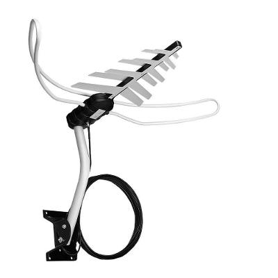 Antena Digital Externa Aquário DTV-3000 Recepção 3 em 1 VHF-UHF-HDTV 6 Dbi Preto