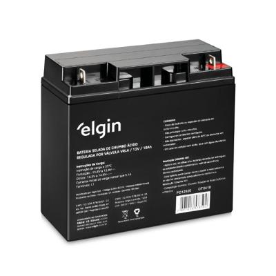 Bateria Selada L1 12V 18AH VRLA-AGM Cinza Elgin