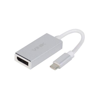 Adaptador Type C para Displayport Atdpvn 4K 60Hz Cinza Vinik