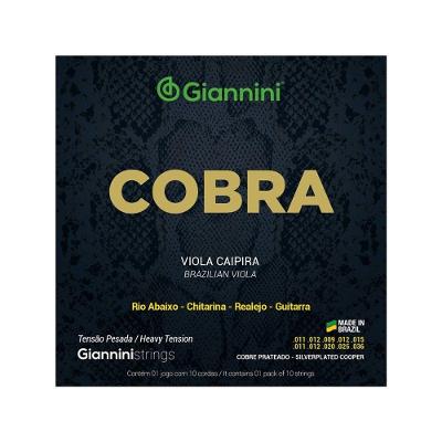 Encordoamento para Viola Série Cobra GESVP Tensão Pesada Prata Giannini