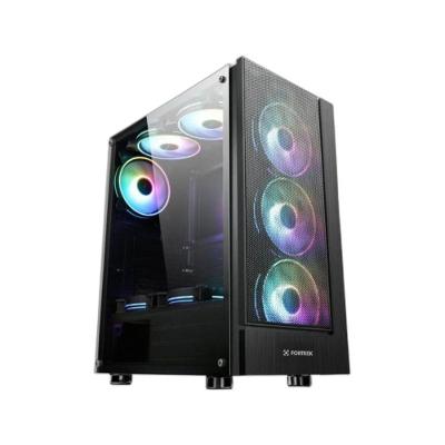 Gabinete Gamer Fortrek Cruiser Mid Tower RGB Preto com 3 Fans