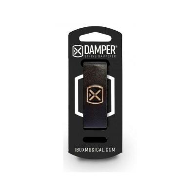 Damper Dsmd02 Abafador de Cordas Premium com Couro e Tag em Metal Preto Ibox