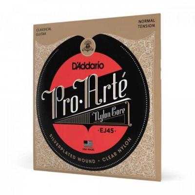 Encordoamento para Violão EJ45 Tensão Média Pro-Arte Transparente D'Addario