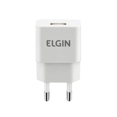 Carregador de Tomada Elgin com 1 Saída USB 5V 1A 5W Bivolt