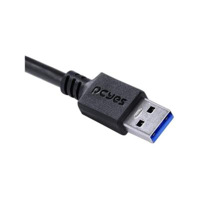 Cabo USB a 3.0 Macho para USB Tipo C 5 Gbps 15W Preto Pcyes