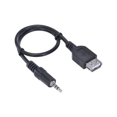 Cabo P2 3 Vias X USB Fêmea P2USBF-30 para P2 em USB Preto Vinik 30CM