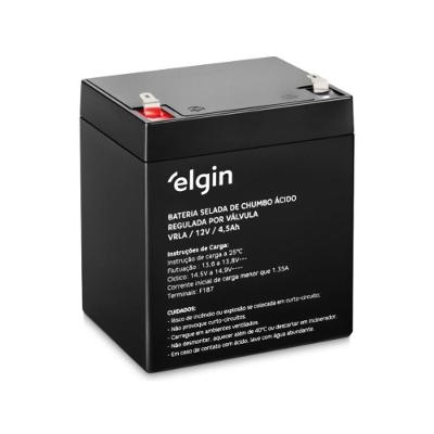 Bateria Selada F1 12V 4,5Ah VRLA-AGM Preto Elgin