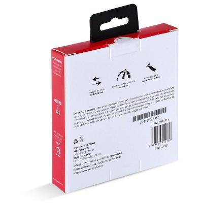 Cabo de Dados Pcyes Micro USB para USB a 2.0 480 Mbps 5V 3A Preto 1 Metro