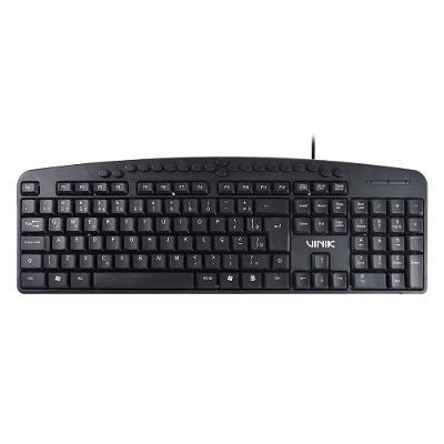 Teclado USB Multimídia Dynamic 107 Teclas ABNT2 Resistente a Respingos Preto Vinik