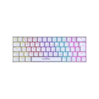 Teclado Gamer Gravity 65 Mecânico Switch Outemu Red W 65% RGB Branco Fortrek