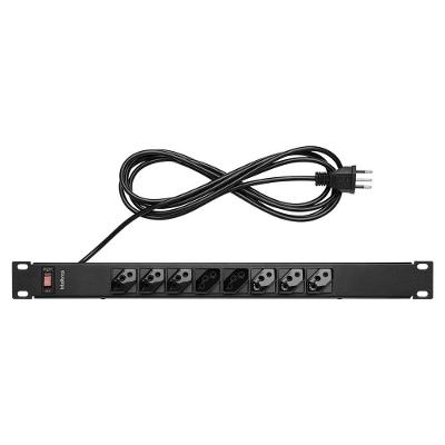 Protetor Eletrônico EPR 208+ com 8 Tomadas Bivolt Preto Intelbras 3 METROS