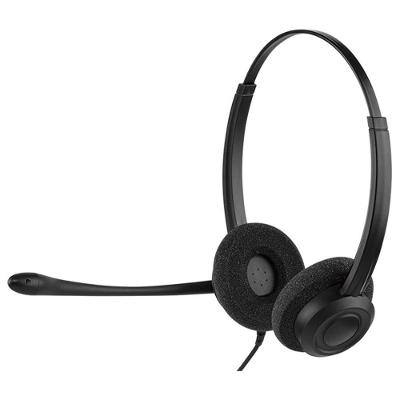 Headset Biauricular CHS 60B USB Plug And Play Cancelador de Ruído Preto Intelbras