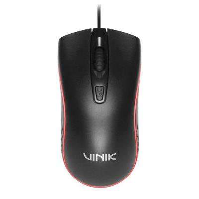 Mouse Gamer Rickie 1500 DPI Iluminação RGB Preto Vinik