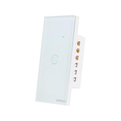 Interruptor Smart EZS 1001 Controle Via Aplicativo Função Repetidor Branco Intelbras