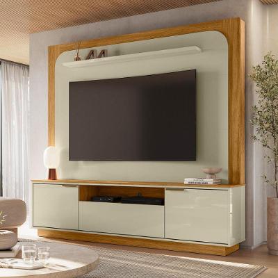 Home Theater Nilo para TV Até 75" 200CM MDP Cumaru e Opala Madetec Móveis