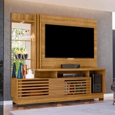 Home Theater Frizz Plus para TV Até 60" 200CM MDP com Espelho e LED Madetec Móveis