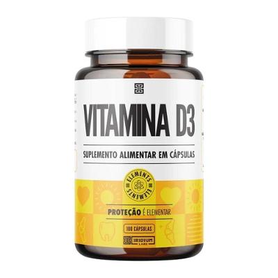Vitamina D3 Iridium Labs Unico Imunidade Ossos 2000UI sem Sabor 100 Caps