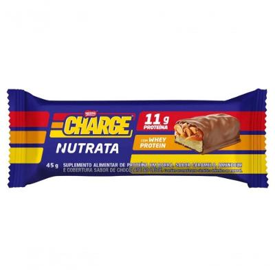 Barra Proteica Charge Bar Sabor Caramelo Amendoim e Chocolate Nutrata 45G
