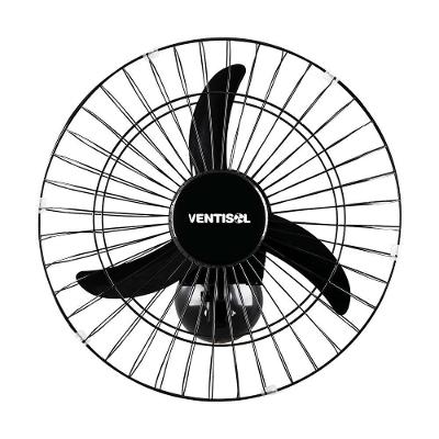 Ventilador de Parede Ventisol 110W 50CM 3 Pás 3 Velocidades 538 Preto Bivolt