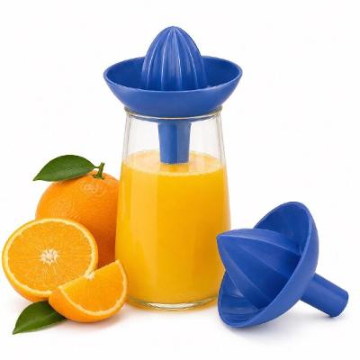 Espremedor de Suco Manual para Copo Plástico Resistente Extração Eficiente Cozinha Compacto 8CM