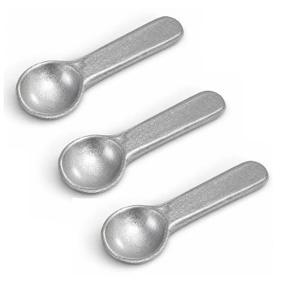 Pegador de Sorvete Kit 3 Peças Alumínio Fundido Resistente para Sorveteria e Casa Prata