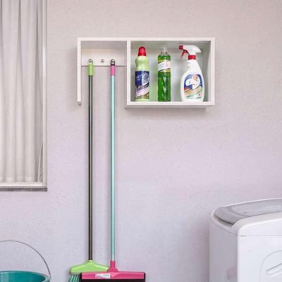 Nicho de Limpeza Braga sem Porta 1 Prateleira MDP 60CM Branco Mercado das Prateleiras