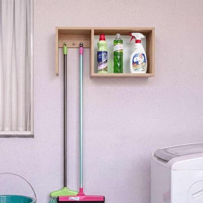 Nicho de Limpeza Braga sem Porta 1 Prateleira MDP 60CM Carvalho